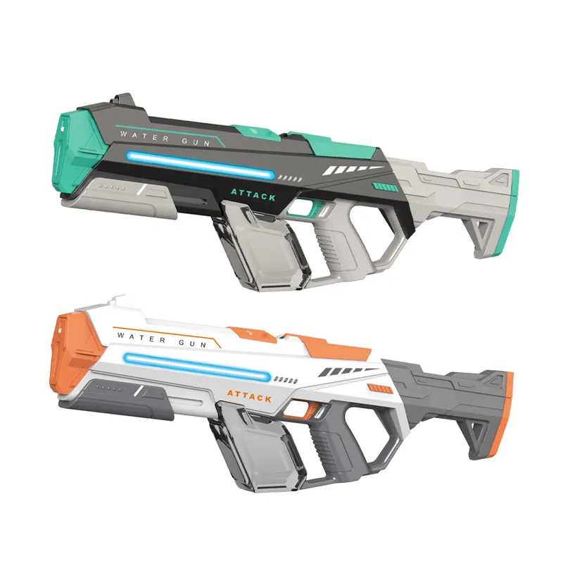 Shoot Game Automatic Absorption High Pressure Wholesale Electric Battery Operated Light up Strong Powerful Water Guns for Sale