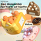 4 in 1 B/O Electric Lovely Cake Whack a Mole Game with Hammers for Toddlers