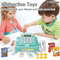 Kids Market Pretend Play Play Cash Register Toy with Scanner with Food