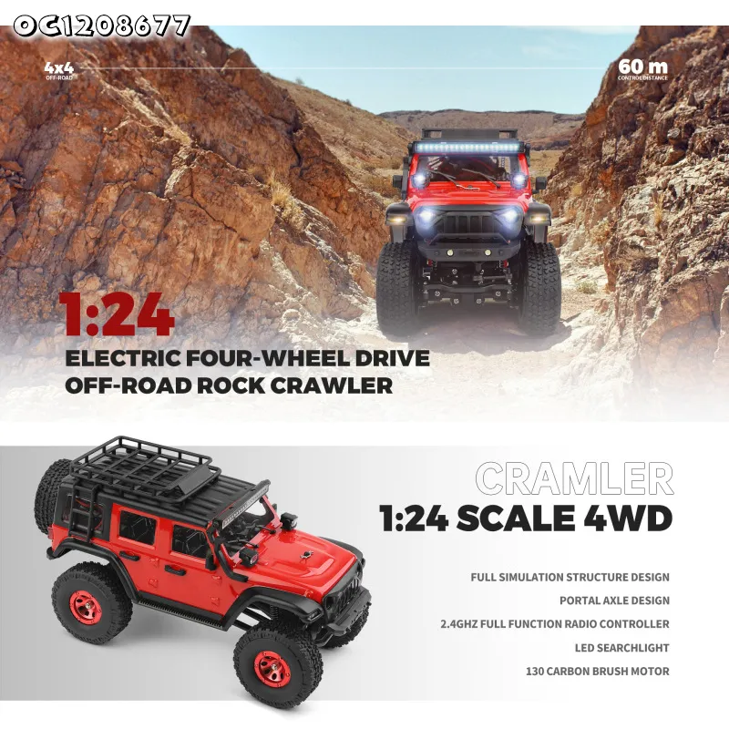 High Quality RC Drift 1: 24 Scale 4WD Remote Control Racing Car Models Climbing off Road Vehicle Toy Car