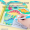 Early Childhood Educational Toys Reusable Montessori Magic Water Painting Busy Book Animals Baby with DIY Kids Sticker Toy