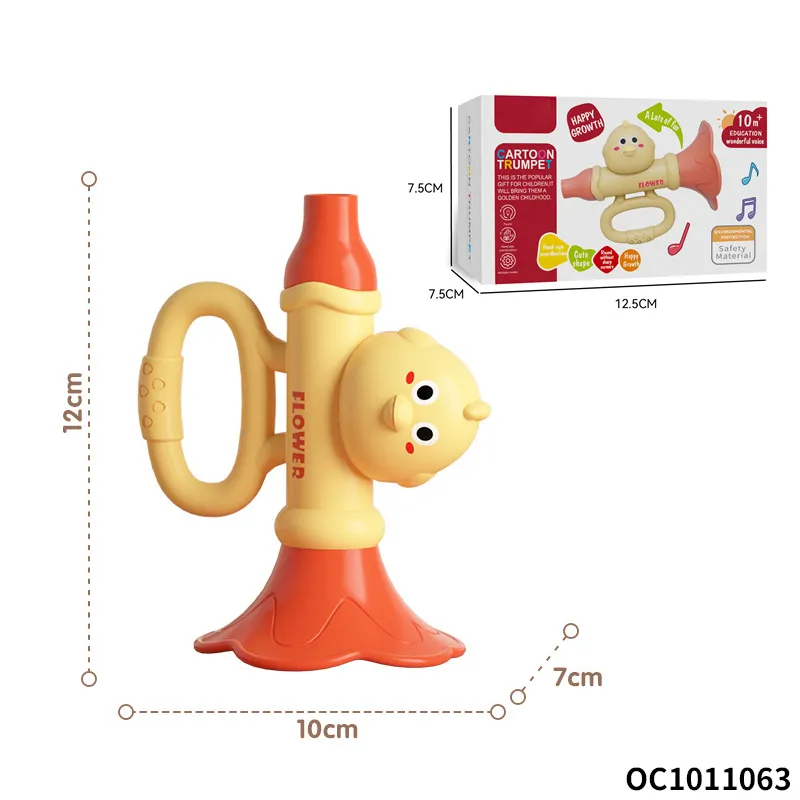 Wholesale Funny Cheap Trending Kid Mini Cheap Plastic Musical Instrument Trumpet Toy for Children Wholesale