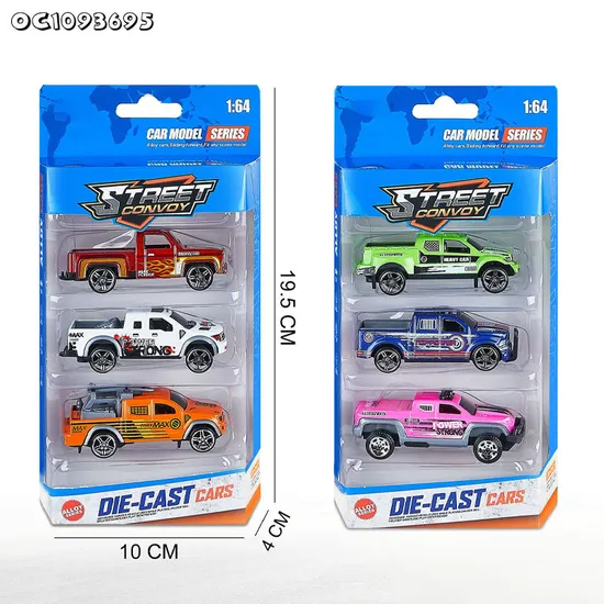 Wholesale off Road Toy Car Friction Powered Antiques 4 Pieces Kids Freewheel Toys 1: 64 Scale Diecast Car Slide Model Miniatures