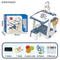 Montessori Educational Projection Flash Toy Kids Drawing Desk Chair Set Light up Wholesale Magnetic Electric Drawing Board