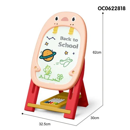 Popular Plastic Reusable Kids Double Sided Drawing Magic Montessori Educational Board