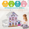 Montessori Children Toy Educational DIY Doodle Painting Kit Cardboard House Toy for Kids