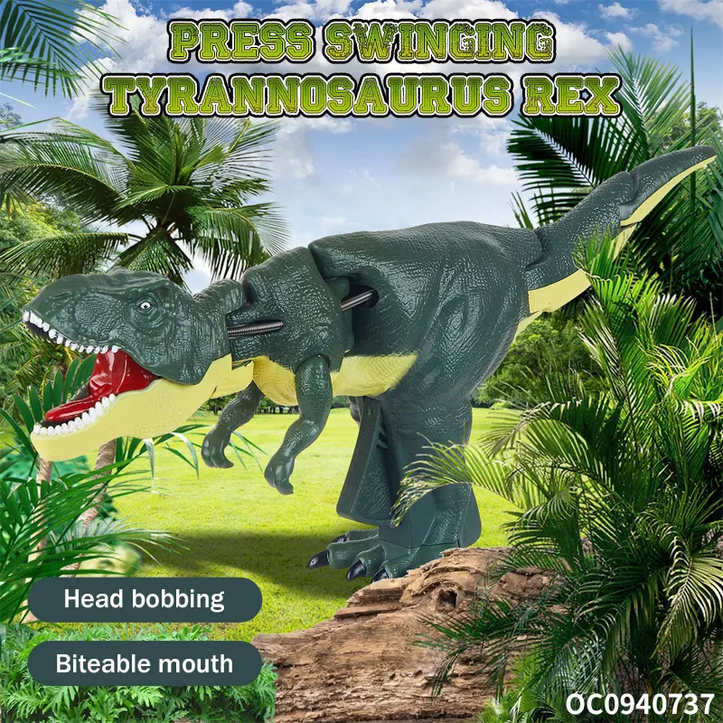 Dinosaur Shape Decompression Electronic Fidget Plastic Toy Gun for Boys with Sound and Light