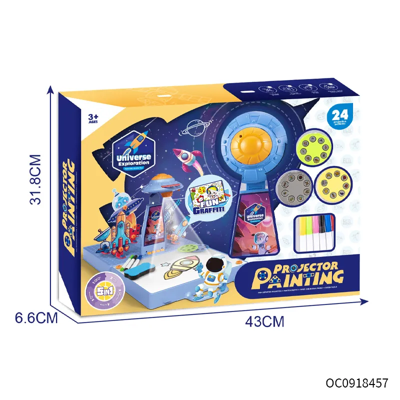 Wholesale Montessori Educational Toys 3D Creative Puzzle Painting Drawing Table Popular DIY Toy