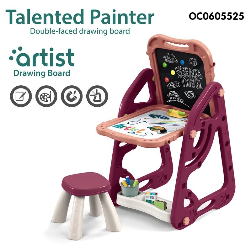 Foldable Double Sides Children Art and DIY Wholesale Magnetic Writing Toys Drawing Board