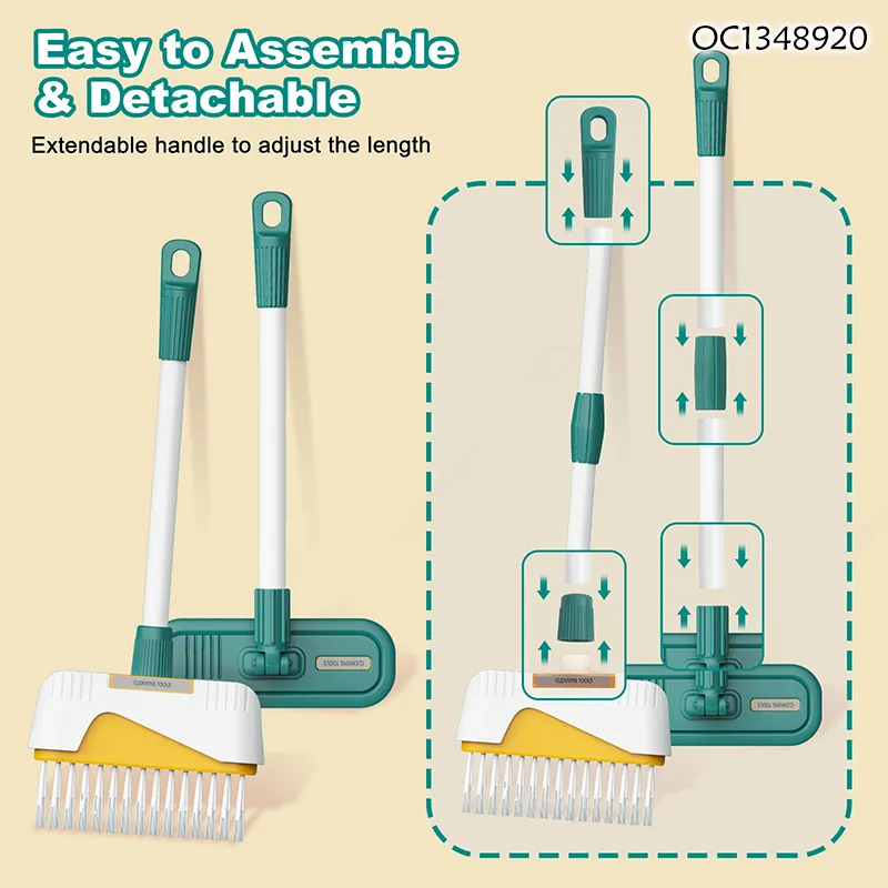Household Cleaning Tools Accessories Plastic Kid Role Play Children Montessori Cleaning Toys with Simulation Broom and Mop