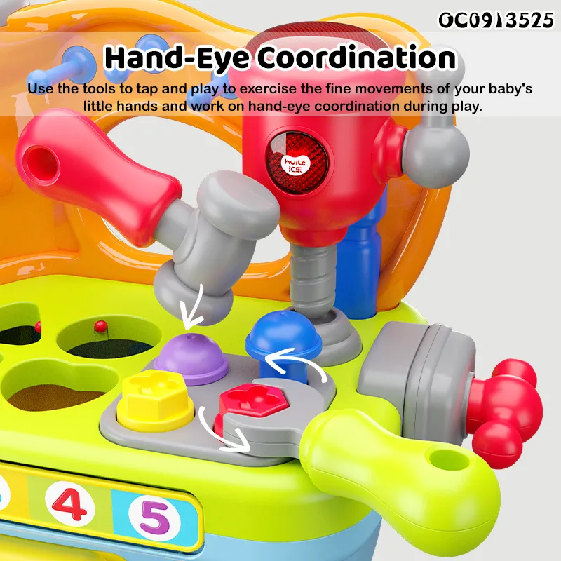 Pretend Play Toys Plastic Kids Educational Tool Box Toy Set for Children Boys Tools Table
