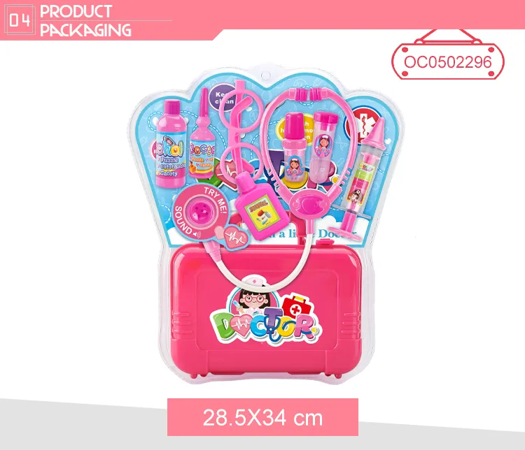 Wholesale Funny Kids Doctor Game Role Pretend Play Set Kit Toy for Girls