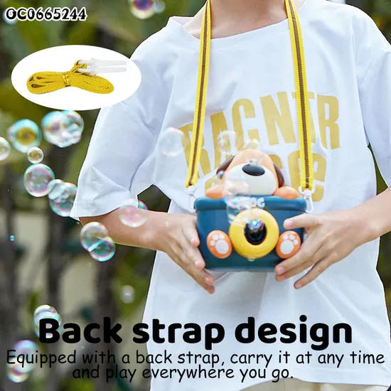 Summer Outdoor Games Light up Toys Bubble Camera Plastic Electric Bubble Machine