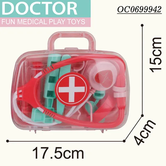 Wholesale Funny Kids School Education Role Pretend Play Cheap Plastic Interactive Montessori Doctor Play Set for Kids Toy