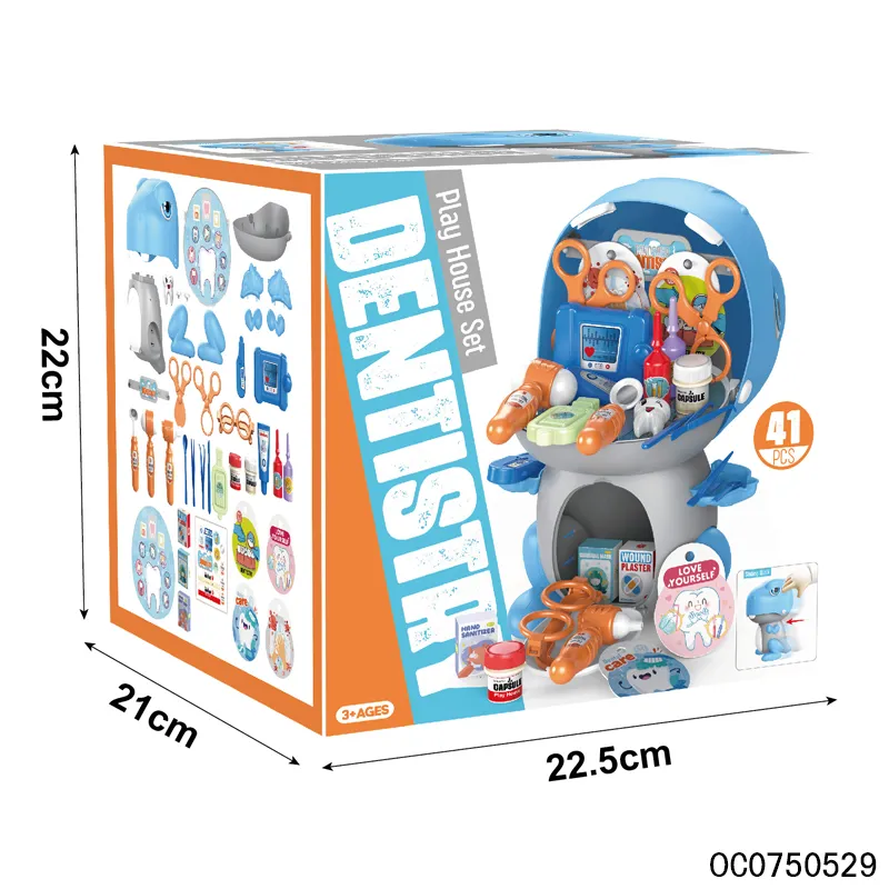Role Play Teeth Pretend Medical Wholesale Montessori Interactive Creative Doctor Sets Toy for Kids
