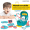 Wholesale Pretend Play Table Plastic Medical Tool Set Educational Montessori Doctor Toy for Children