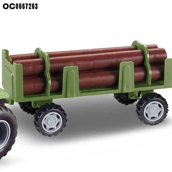 Wholesale Transportation Wood and Construction Remote Control Electronics RC Farm Car Toy Tractor for Children Kids