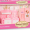 Wholesale Mini Plastic Kitchen Play Sets Pretend Cooking Afternoon Tea Break Kids Pink Simulation Dessert Cake Toys for Girl