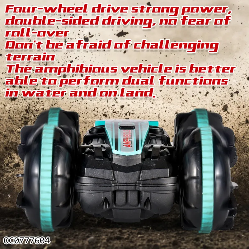 High Speed Rolling Remote Control Gesture Amphibious RC Stunt Vehicle Toy Car Vehicle Toy for Kids