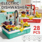 Wholesale Sounds Light Spray Sink Function Children Pretend Role Play Cooking Educational Kitchen Toy for Girl