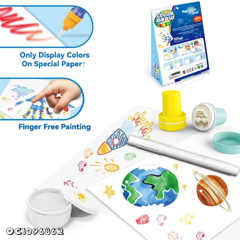 Wholesale Early Materials Magic Creative Painting Art DIY Montessori Educational Toys with Space Theme