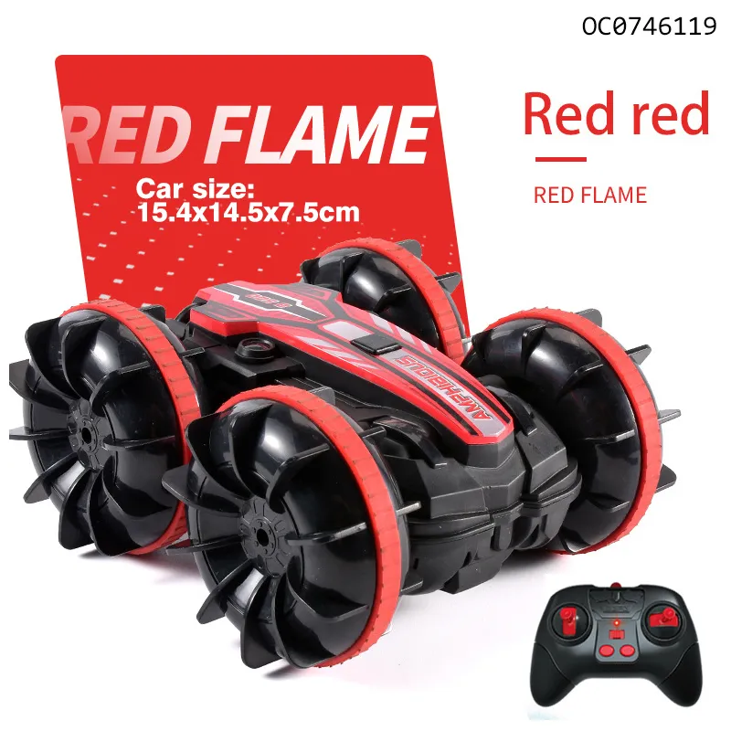 High Quality Amphibious Boys Toys Remote Control Rotating RC Stunt Car