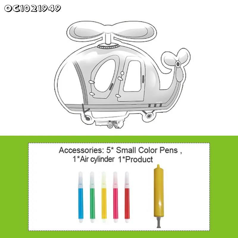 Wholesale Hand Decorative Painting Cartoon Plane Model Coloring Montessori Educational Popular DIY Toys for Kids
