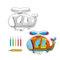 Wholesale Hand Decorative Painting Cartoon Plane Model Coloring Montessori Educational Popular DIY Toys for Kids