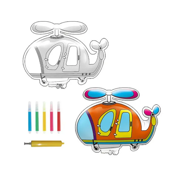 Wholesale Hand Decorative Painting Cartoon Plane Model Coloring Montessori Educational Popular DIY Toys for Kids