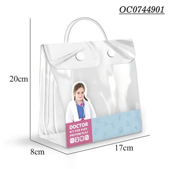 16PCS Pretend Play Bag Plastic Educational Montessori Interactive Children's Creative Doctor Toys Set for Kids