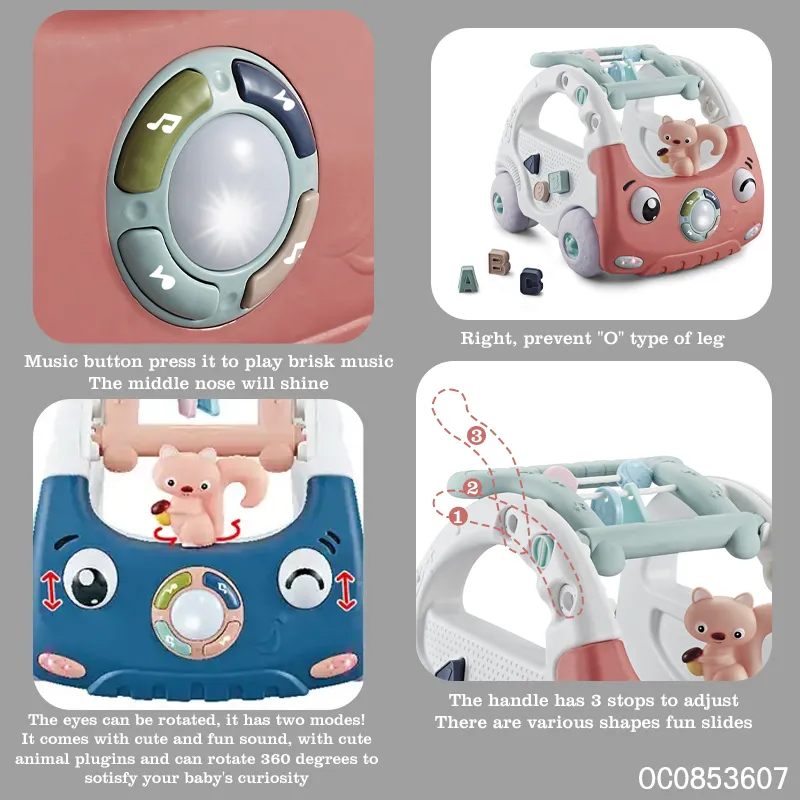 Early Education Kids Wholesale New Designed Wheel Educational Baby Walker with Music