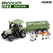 High Quality Kids Farm Learning PVC Cow Horse Animals Transport Trucks Children RC Tractor Model Toy Truck