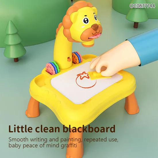 Wholesale Magnetic Writing Children Cartoon Lion Design Kids Educational Toys Table Drawing Board