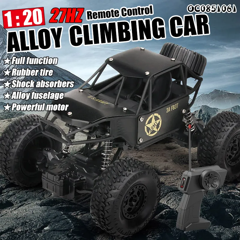 off Road Remote Control Metal Scale 1: 20toy Car for Kids