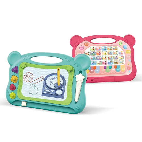 Montessori Popular DIY Educational Intelligent Learning Machine Children Double Sided Magnetic Drawing Board Toy