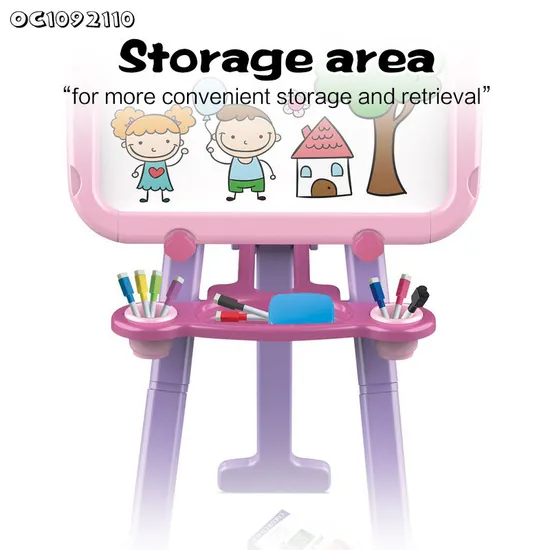 Montessori Creative Double Sided Drawing Board Whiteboard and Chalkboard Kids Children Educative Toys