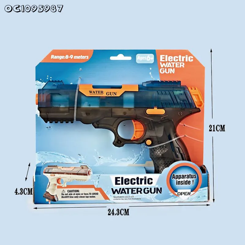 High Speed Continuous Automatic Water Gun Pistol Electric Water Gun Toy Powerful Long Range Shooting Water Gun for Kids