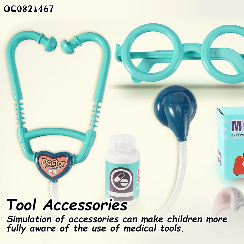 Soft Animal Cat Toy Pretend Montessori Interactive Children's Hospital Doctor Play Set for Kids