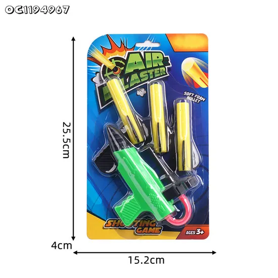 Promotional Toys Interactive Kids Shooting Game Manual Plastic Large Fun Indoor Play Toys Catapult Soft Bullets Gun