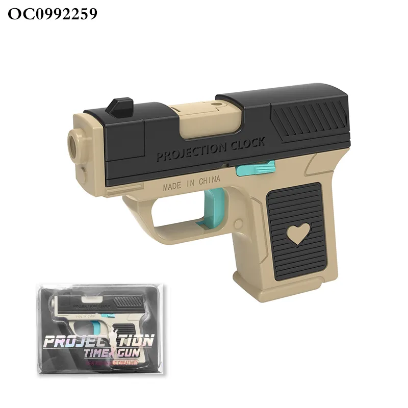 New Unique Creative LED Digital Clock Funny Electronic Gift Interactive Toys Shooting Projection Laser Game Gun for Kid