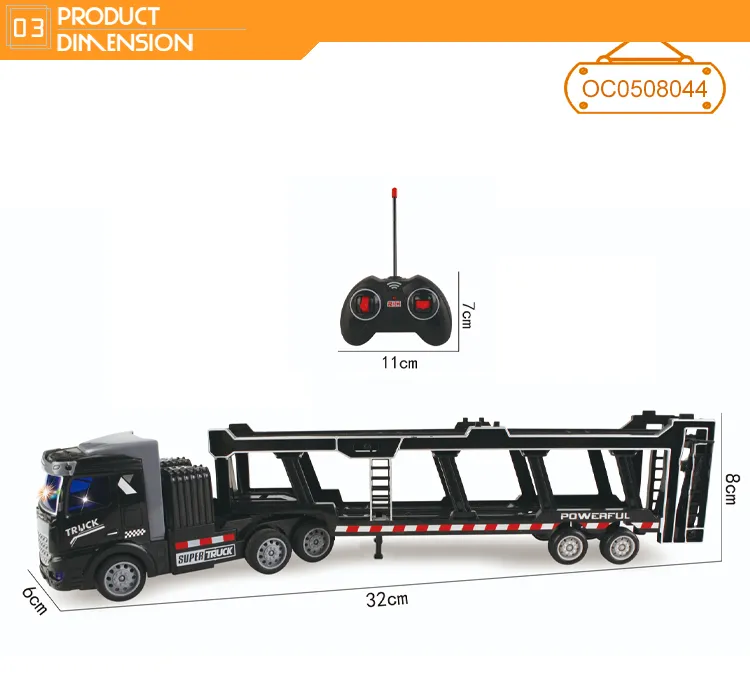 1: 48 Remote Control Trailer Transportation Toy Truck RC Trailer No Reviews Yet