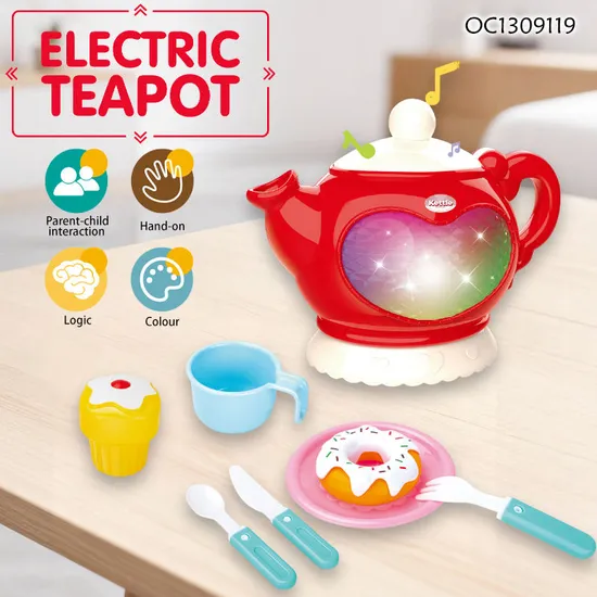Wholesale Afternoon Tea Cup Pretend Play Set Kitchen Children Kids Tea Electrical Toy