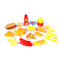 Wholesale Montessori Educational Pretend Play Fast Food Plastic Hamburger and Ice Cream Toys for Kids' Kitchen Simulation