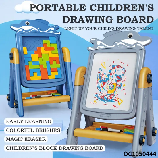 Block Early Handmade Montessori Puzzle Wholesale Educational Toys Drawing Table Toys for Kids
