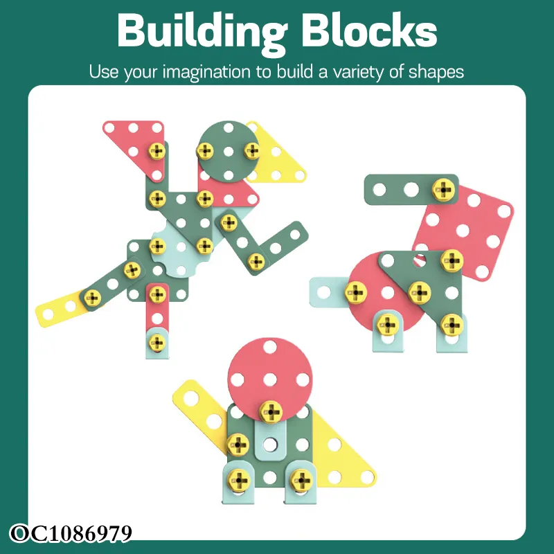 Assembly Games Drilling Machines Sets Hand Tool Educational Technical Building Block Screw and Nuts Plastic Toys for Kids