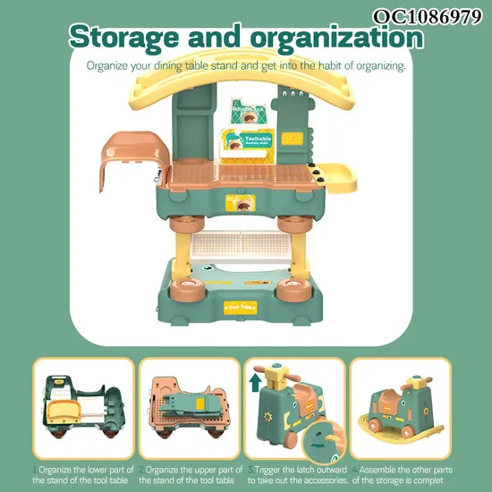Assembly Games Drilling Machines Sets Hand Tool Educational Technical Building Block Screw and Nuts Plastic Toys for Kids