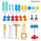 Screws and Nuts Home Exercise Hand Wooden Educational Toys Construction Equipments Tool Engine Repair Sets Toys for Boys with Storage