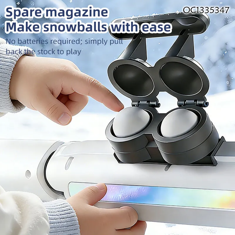 Winter Items Shooting Game Carnival Multiplayer Interactive Reaction Outdoor Challenge Games Snowball Launcher Gun for Kids