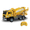 RC Plastic Concrete Mixer Truck Model 1: 24 Scale Engineering for Kids with Light with Remote Control Toys