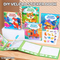 Wholesale Sea Animal Handmade Stickers Books Shapes and Colors Early Educational Water Doodle Creative Book Toys for Kids